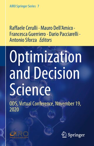 Optimization and Decision Science: ODS, Virtual Conference, November 19, 2020 (AIRO Springer Series, 7)