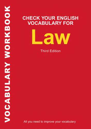 Check Your English Vocabulary for Law (Check Your English Vocabulary series)