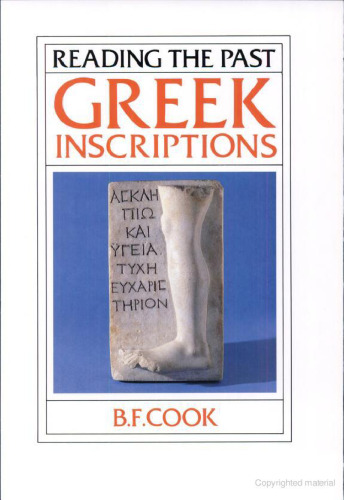 Greek Inscriptions (Reading the Past)