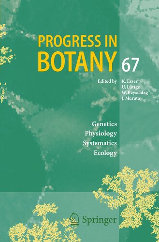 Progress in Botany, Vol. 67 (Progress in Botany, 67)