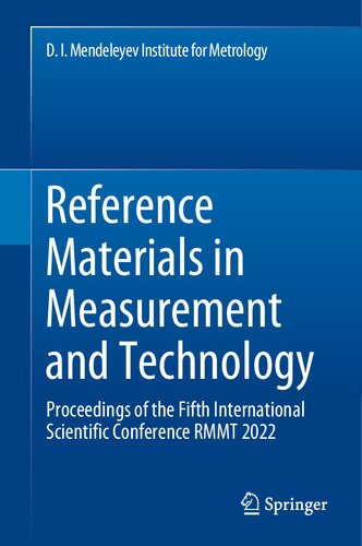 Reference Materials in Measurement and Technology: Proceedings of the Fifth International Scientific Conference RMMT 2022