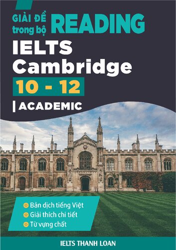 Giải để READING trong bộ IELTS Cambridge 10-12 (Academic)