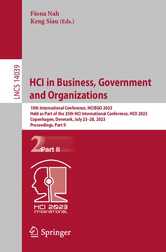 HCI in Business, Government and Organizations (Lecture Notes in Computer Science)