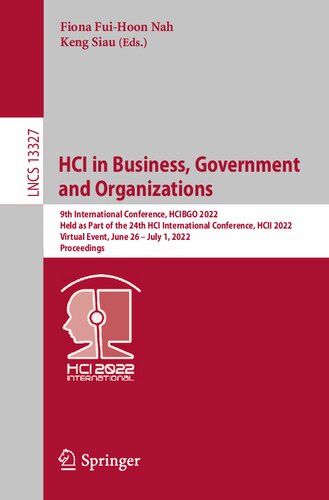 HCI in Business, Government and Organizations (Lecture Notes in Computer Science)