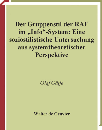 Der Gruppenstil der RAF im   Info  -System