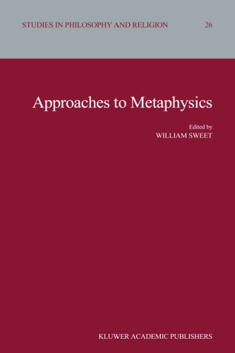 Approaches to Metaphysics (Studies in Philosophy and Religion)