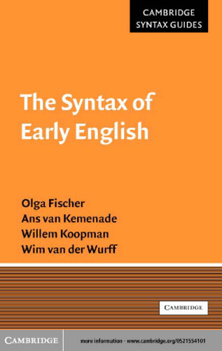 The Syntax of Early English