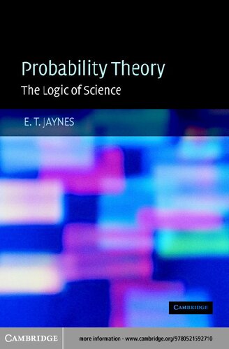 Probability Theory: The Logic of Science