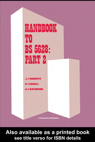 Handbook to BS 5628: Structural use of reinforced and prestressed masonry