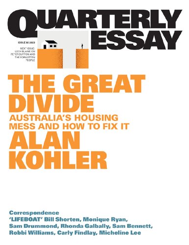 The Great Divide: Australia's Housing Mess and How to Fix It:  92