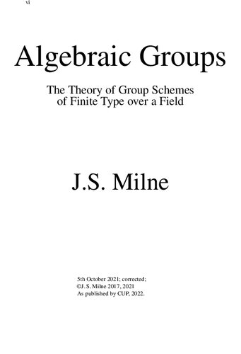 Algebraic groups: The theory of group schemes of finite type over a field