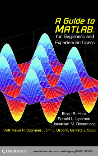 A guide to MATLAB: for beginners and experienced users