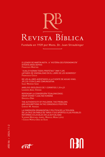 Revista Bíblica 2024/1-2 - Año 86