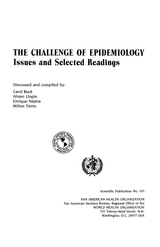 Challenge of Epidemiology: Issues and Selected Readings (Scientific Publication)