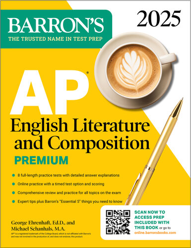 AP English Literature and Composition Premium, 2025: Prep Book with 8 Practice Tests + Comprehensive Review + Online Practice