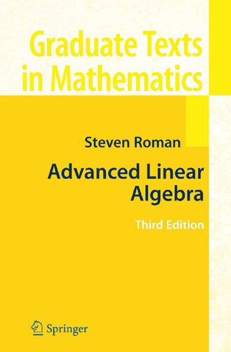 Advanced Linear Algebra