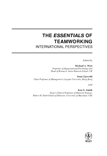 The Essentials of Teamworking: International Perspectives