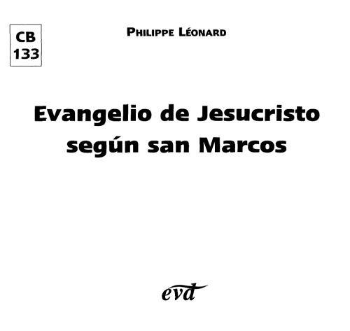 Evangelio de Jesucristo Segun San Marcos