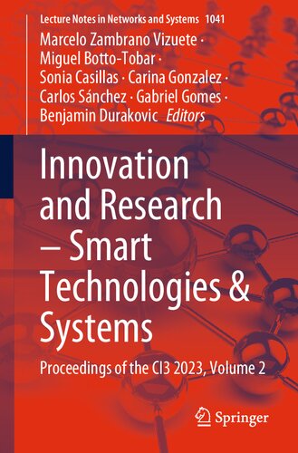 Innovation and Research – Smart Technologies & Systems: Proceedings of the CI3 2023