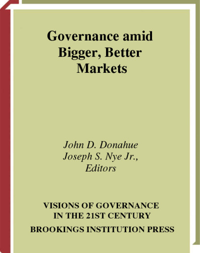 Governance Amid Bigger, Better Markets