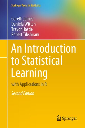 An Introduction to Statistical Learning: with Applications in R