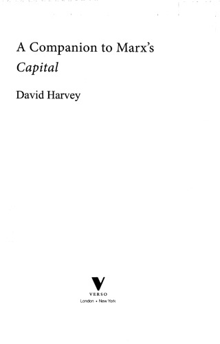 A Companion to Marx's Capital