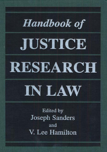 Handbook of Justice Research in Law