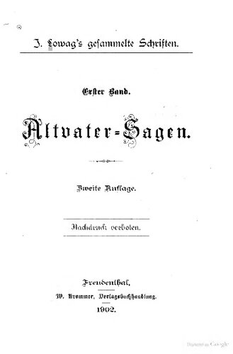 Altvater Sagen (Odin Wodan Wotan)