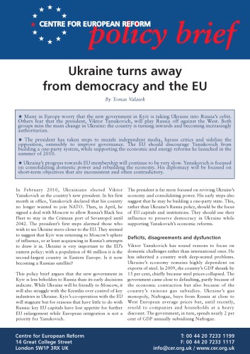 Ukraine turns away from democracy and the EU