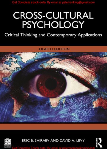 Cross-Cultural Psychology Critical Thinking and Contemporary Applications