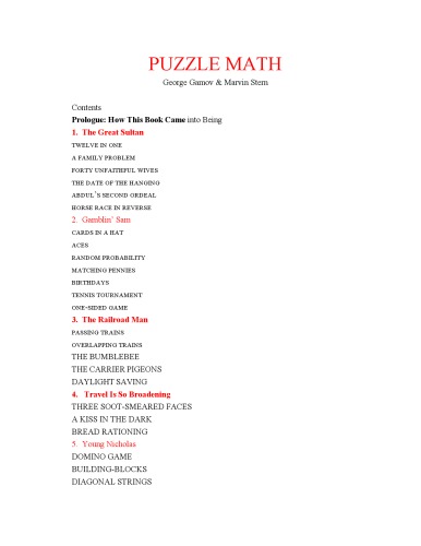 Puzzle-math