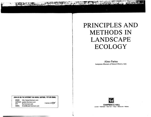 Principles and Methods in Landscape Ecology