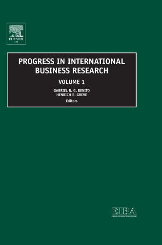 Progress in International Business Research, Volume 1 (Progress in International Business Research) (Progress in International Business Research) (Progress in International Business Research)