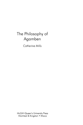 The Philosophy of Agamben (Continental European Philosophy)