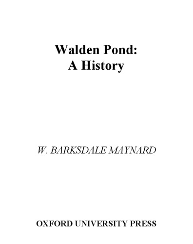 Walden Pond: A History