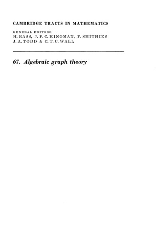 Algebraic Graph Theory