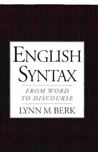 English Syntax: From Word to Discourse