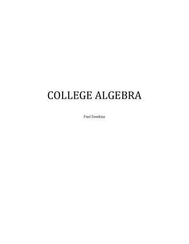 College Algebra