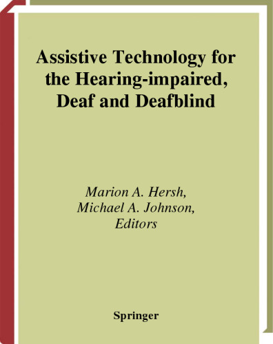 Assistive Technology for the Hearing-impaired, Deaf and Deafblind