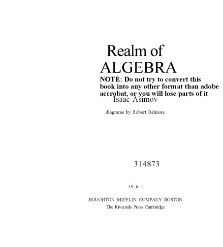 Realm of Algebra