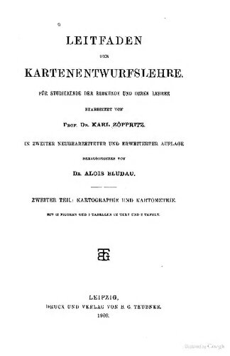 Kartographie und Kartometrie