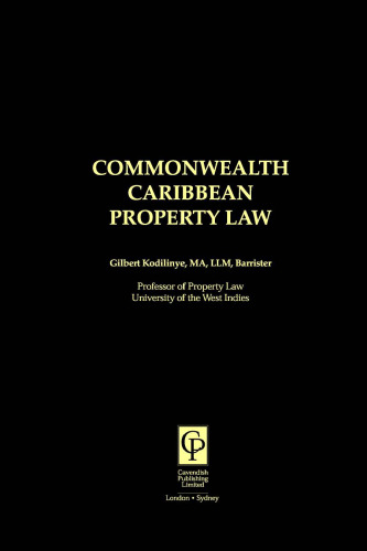 Commonwealth Caribbean Property Law