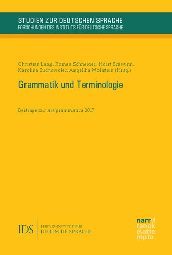 Grammatik und Terminologie: Beiträge zur ars grammatica 2017