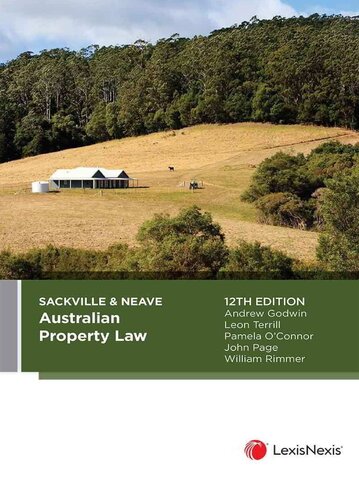 Sackville and Neave : Australian Property Law