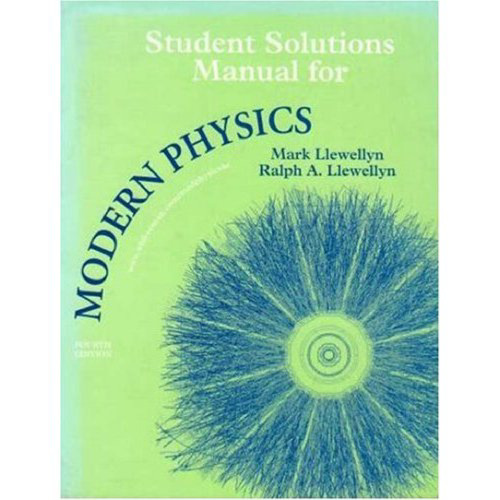 Modern Physics Instructors Solutions Manual