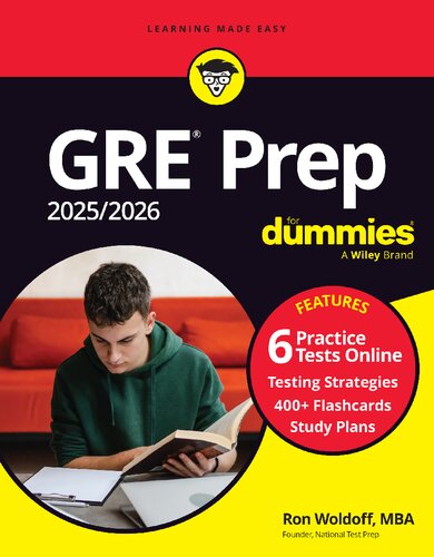 GRE Prep 2025/2026 For Dummies: Book + 6 Practice Tests + 400 Flashcards Online (For Dummies: Learning Made Easy)