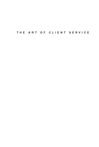 Art of Client Service