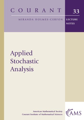 Applied Stochastic Analysis (Courant Lecture Notes)