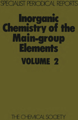 Inorganic Chemistry of the Main-group Elements: v. 2 (Specialist Periodical Reports)