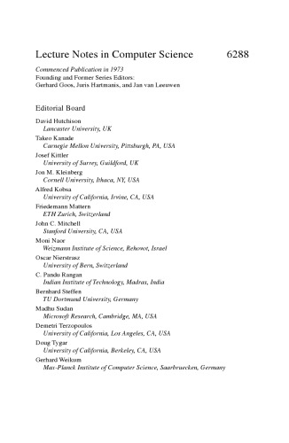 Ad-Hoc, Mobile and Wireless Networks: 9th International Conference, ADHOC-NOW 2010, Edmonton, AB, Canada, August 20-22, 2010. Proceedings